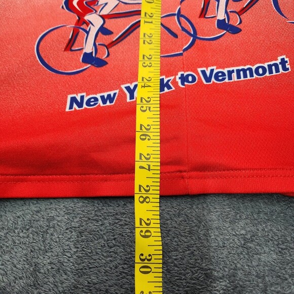 Louis Garneau Men's Cycling Jersey Red 2003 Tour De Wagner Size 2XL - Picture 10 of 14